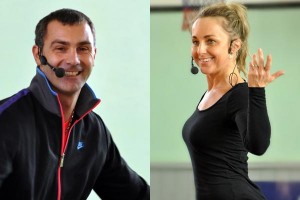 Roman Ondrášek a Lenka Velínská, hvězdy českého aerobiku